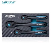 Libratoni põrkmehhanismide komplekt, 3 tk 1/4", 3/8", 1/2" põrkikäepide koos pisarapeaga, kiirvabastusega põrkmehhanismi komplekt mugava käepidemega