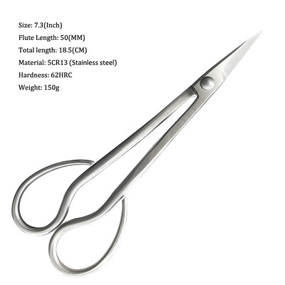 Alat za početnike od 7,3 inča, škare s dugom ručkom, škare za vrtlarske biljke, škare za grane, potpora od nehrđajućeg/ugljičnog čelika, isporuka putem isporuke