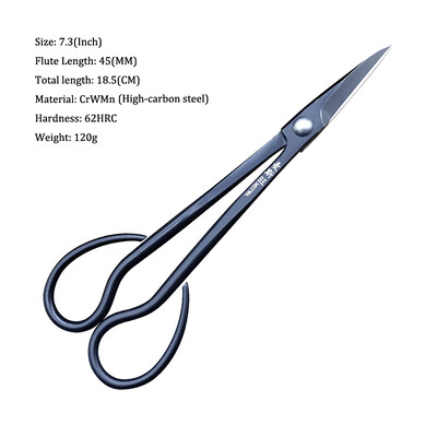 Alat za početnike od 7,3 inča, škare s dugom ručkom, škare za vrtlarske biljke, škare za grane, potpora od nehrđajućeg/ugljičnog čelika, isporuka putem isporuke