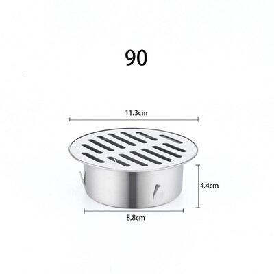 Balkonski odvodni krov od nehrđajućeg čelika Okrugli podni odvodni poklopac Poklopac kišne cijevi Vrt Vanjski krov protiv blokiranja Podno cjedilo