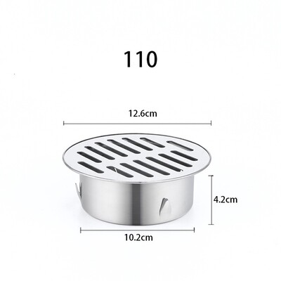 Balkonski odvodni krov od nehrđajućeg čelika Okrugli podni odvodni poklopac Poklopac kišne cijevi Vrt Vanjski krov protiv blokiranja Podno cjedilo