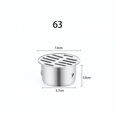 Balkonski odvodni krov od nehrđajućeg čelika Okrugli podni odvodni poklopac Poklopac kišne cijevi Vrt Vanjski krov protiv blokiranja Podno cjedilo