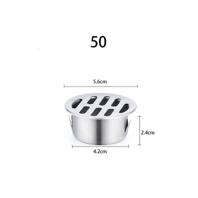 Balkonski odvodni krov od nehrđajućeg čelika Okrugli podni odvodni poklopac Poklopac kišne cijevi Vrt Vanjski krov protiv blokiranja Podno cjedilo