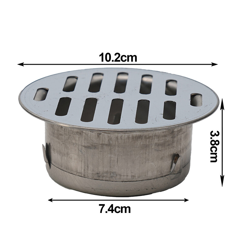 Balkonski odvodni krov od nehrđajućeg čelika Okrugli podni odvodni poklopac Poklopac kišne cijevi Vrt Vanjski krov protiv blokiranja Podno cjedilo