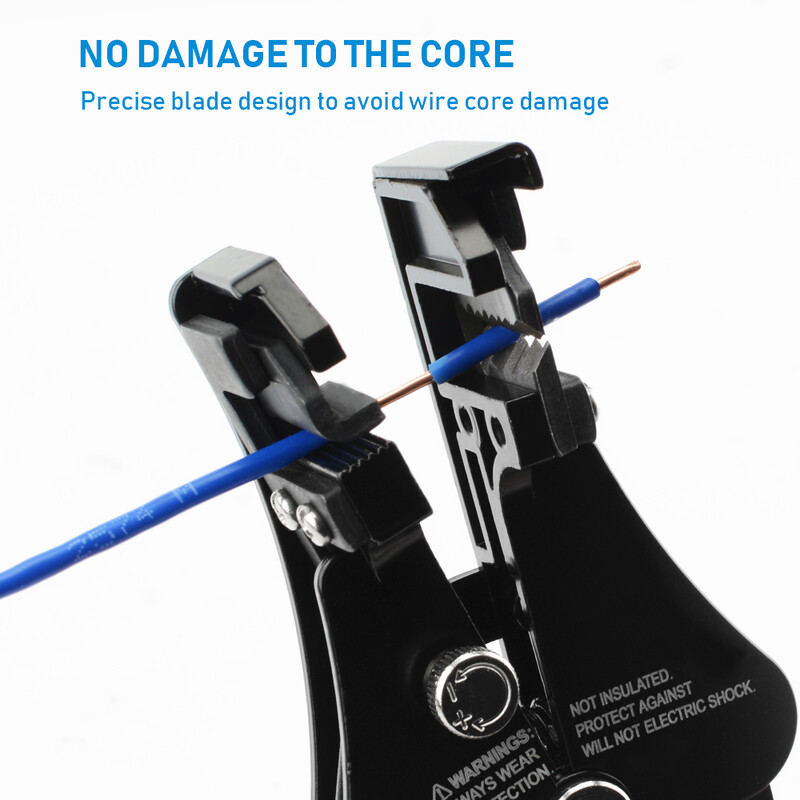 Clește multifuncțional de dezimbrare a sârmei Instrumente de tăiere automată a cablului electrician de sertizare a sârmei pentru 8-18AWG