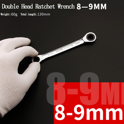 Kroomivanadium rõngas kahepealine põrkvõti, pööratav 8-9-10-12-13-14-15-16-17-18-19 mm põrkvõtme kombinatsioon