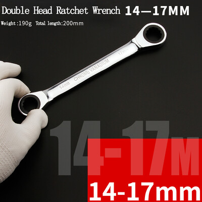 Kroomivanadium rõngas kahepealine põrkvõti, pööratav 8-9-10-12-13-14-15-16-17-18-19 mm põrkvõtme kombinatsioon