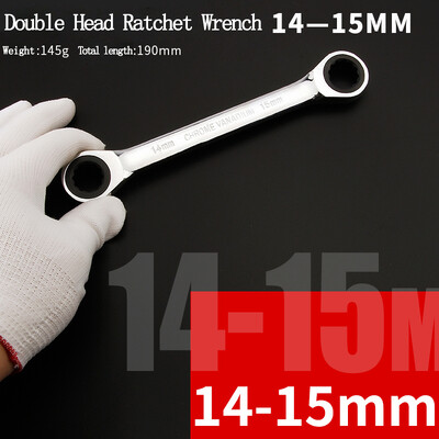 Kroomivanadium rõngas kahepealine põrkvõti, pööratav 8-9-10-12-13-14-15-16-17-18-19 mm põrkvõtme kombinatsioon