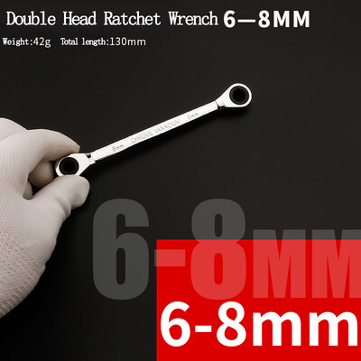 Kroomivanadium rõngas kahepealine põrkvõti, pööratav 8-9-10-12-13-14-15-16-17-18-19 mm põrkvõtme kombinatsioon