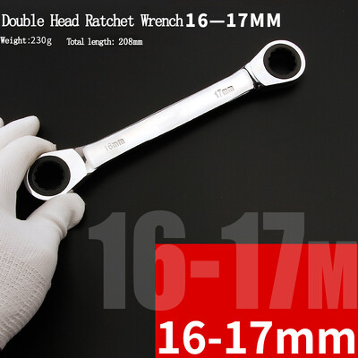 Kroomivanadium rõngas kahepealine põrkvõti, pööratav 8-9-10-12-13-14-15-16-17-18-19 mm põrkvõtme kombinatsioon