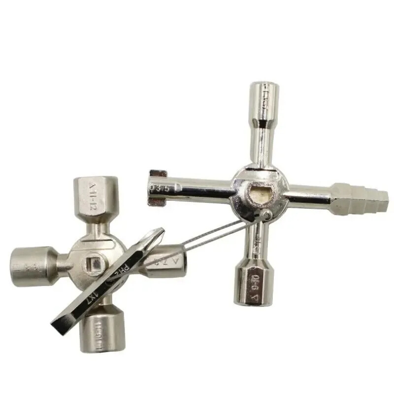 10 viename daugiafunkcis trikampis nešiojamasis veržliaraktis, skirtas elektrinio valdymo dėžutės lifto durų vožtuvo radiatoriui ir maišytuvui taisyti