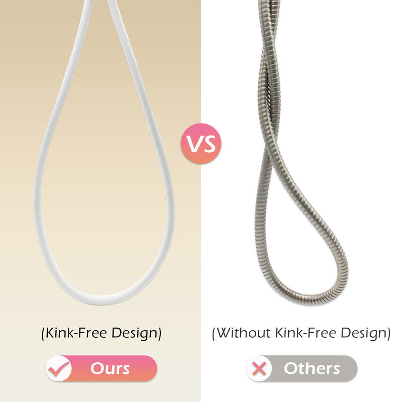 Visokokvalitetno silikonsko crijevo za tuširanje 1,5/2M Fleksibilna cijev za kupanje Vodovodna cijev otporna na eksploziju, meka s dječjom kožom