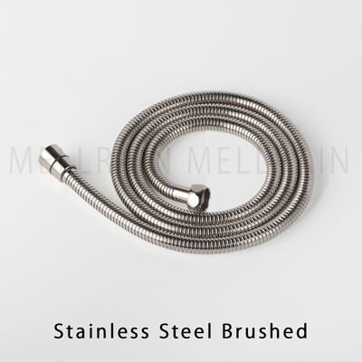 Visokokvalitetno crno crijevo za tuš Kupaonski pribor od nehrđajućeg čelika, mekana cijev za vodu 1,5 metara Kromirana, brušeno zlatna, siva, ORB