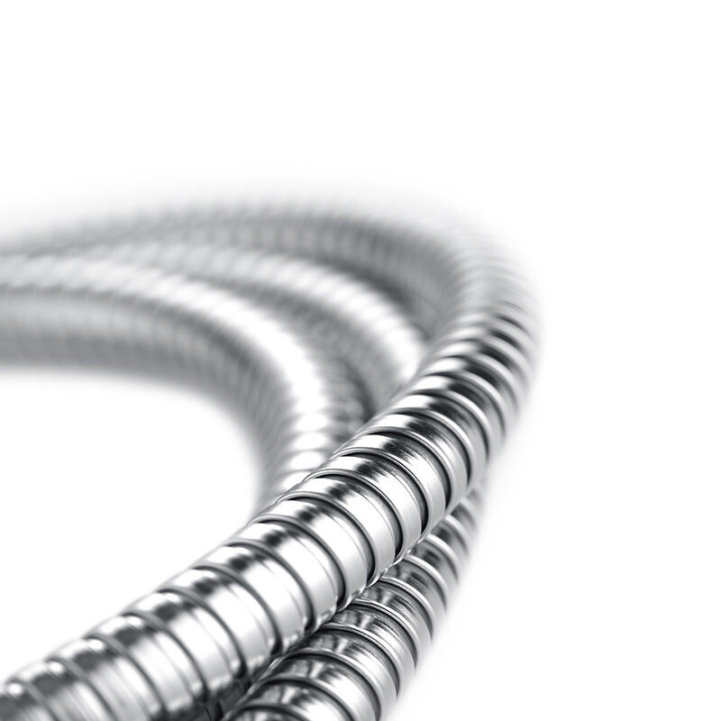 Visokokvalitetno crno crijevo za tuš Kupaonski pribor od nehrđajućeg čelika, mekana cijev za vodu 1,5 metara Kromirana, brušeno zlatna, siva, ORB