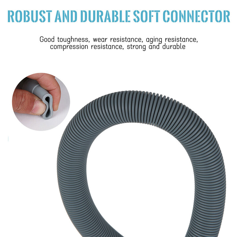 2M Univerzalno odvodno crijevo za perilicu rublja Produžne cijevi odvodnog crijeva za perilicu posuđa Plastično PP rastezljivo odvodno crijevo