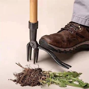 Εγχειρίδιο Stand Up Weed Puller Claw από κράμα αλουμινίου Αντικατάσταση κεφαλής βοτάνων Κήπος Σκάψιμο γρασίδι Εργαλείο αφαίρεσης ρίζας χωρίς πόλο