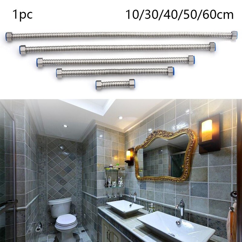 G1/2" podebljani rastezljivi nehrđajući čelik Priključak kućnog grijača vode Cijev za crijevo za vodovod Valovita cijev