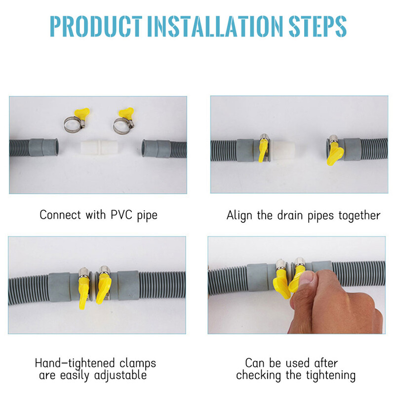 Komplet produžne cijevi za odvodno crijevo 6,6 FT zamjensko odvodno crijevo za perilicu rublja Perilica sušilica Perilica posuđa i druge primjene