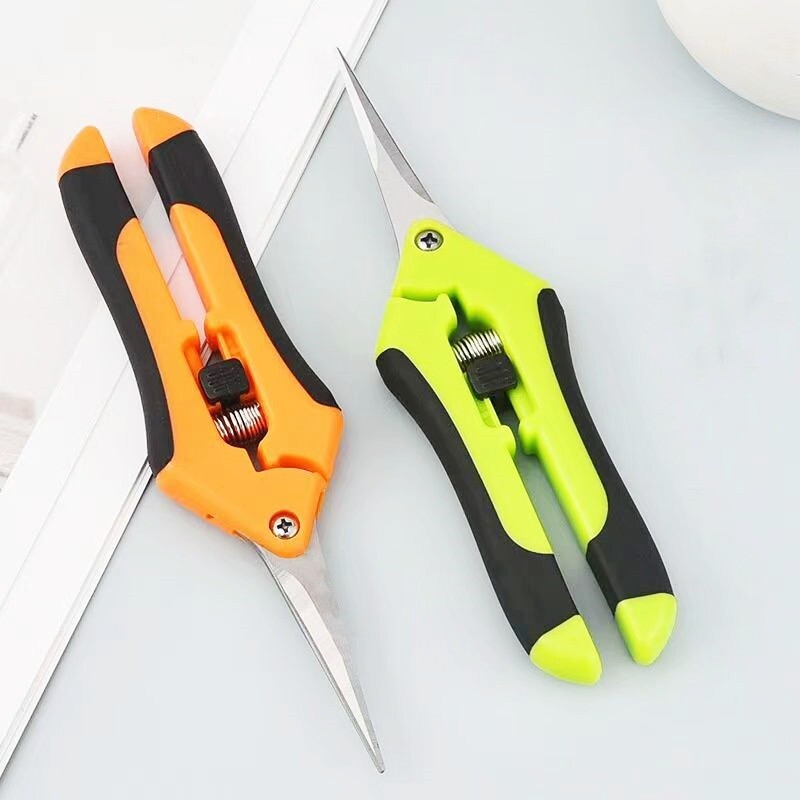 Tööjõusäästlikud aiakäärid Teravad ja vastupidavad pügamiskäärid Vedrukujundusega roostevabast terasest lilleoksa käärid