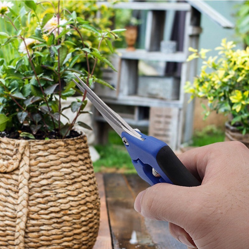 Tööjõusäästlikud aiakäärid Teravad ja vastupidavad pügamiskäärid Vedrukujundusega roostevabast terasest lilleoksa käärid
