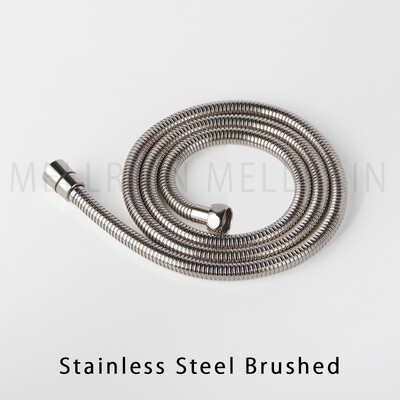 Visokokvalitetno crno crijevo za tuš Kupaonski pribor od nehrđajućeg čelika, mekana cijev za vodu 1,5 metara Kromirana, brušeno zlatna, siva, ORB