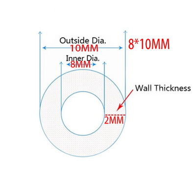 5 metara prozirna silikonska cijev za hranu 6 8 8 10 fleksibilna vrtna gumena cijev akvarij meka cijev silikonska cijev