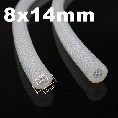 1M Silikonska cijev za hranu 4 6 8 10 12 16 20 28 mm vanjskog promjera Fleksibilna gumena cijev Cijev za kavu i mlijeko Zadebljana cijev za pivo