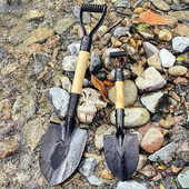 Õues laste kaevamislabidas Metallist kaevamise liivalabidas puidust käepidemega Lapsed Mini rannaaia lumelabidas