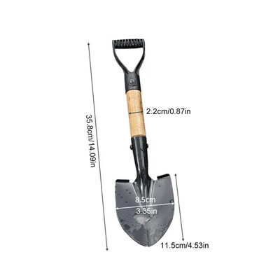 Õues laste kaevamislabidas Metallist kaevamise liivalabidas puidust käepidemega Lapsed Mini rannaaia lumelabidas