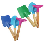 6PCS Set vrtnog alata, dječje grablje za plažu, drvena ručka, šarene igračke za učenje na otvorenom za djecu, dječake