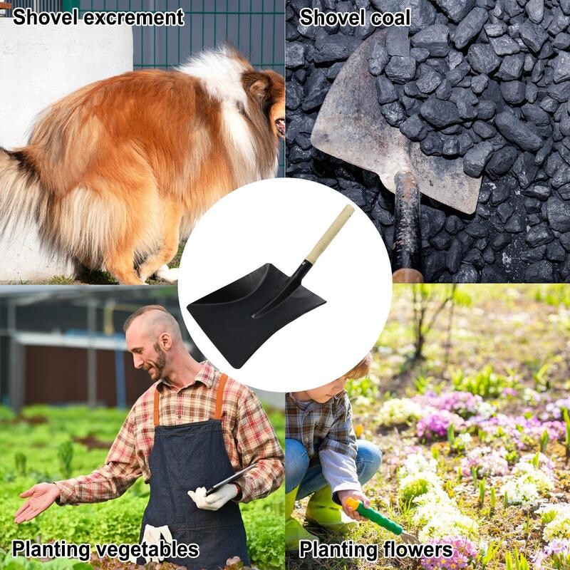 Aiakühvlid käsitsi kaevamiseks Puidust käepidemega kaevelabidad Ergonoomiline multifunktsionaalne aiatööde käsilabidas