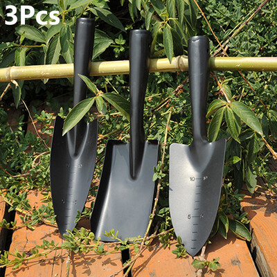 1/3 tk mangaanterasest aiatööriistade komplekt, multifunktsionaalne väike reha/labidas kaaluga kaasaskantavad välistingimustes kasutatavad mulla kobestamise käsitööriistad
