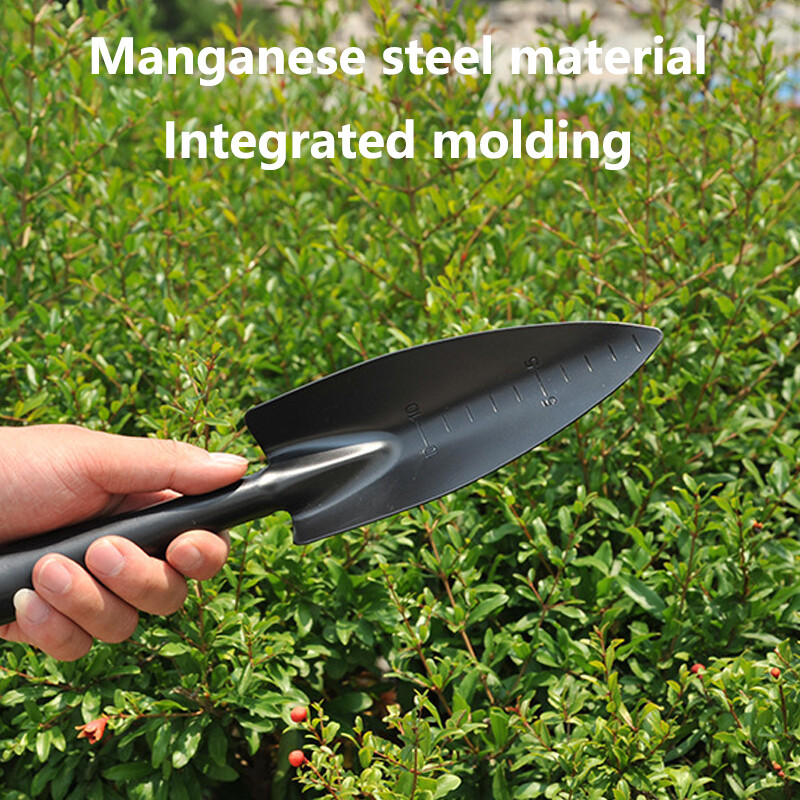 1/3 tk mangaanterasest aiatööriistade komplekt, multifunktsionaalne väike reha/labidas kaaluga kaasaskantavad välistingimustes kasutatavad mulla kobestamise käsitööriistad