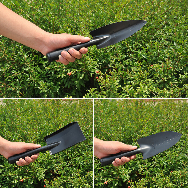 1/3 tk mangaanterasest aiatööriistade komplekt, multifunktsionaalne väike reha/labidas kaaluga kaasaskantavad välistingimustes kasutatavad mulla kobestamise käsitööriistad