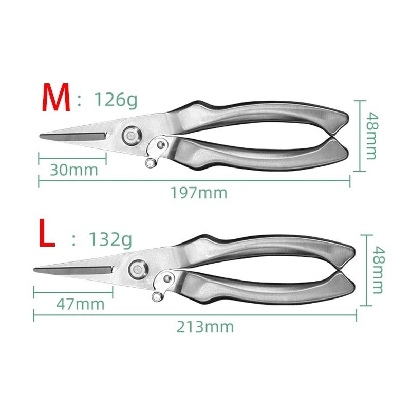 Aukštos kokybės sodo žirklės sodo žirklės Genėjimo žirklės Vaisių skynimas Patvari nerūdijančio plieno medžiaga