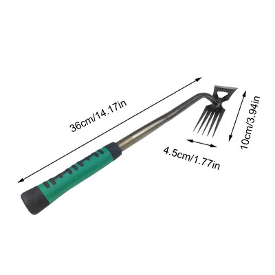 Instrument manual de îndepărtare a buruienilor 2 în 1 Înrădăcinarea ierbii în grădina liberă, extractor de grădinărit, instrument de îndepărtare a buruienilor pentru curte de grădină.