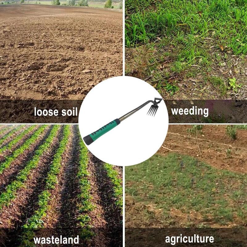 Instrument manual de îndepărtare a buruienilor 2 în 1 Înrădăcinarea ierbii în grădina liberă, extractor de grădinărit, instrument de îndepărtare a buruienilor pentru curte de grădină.