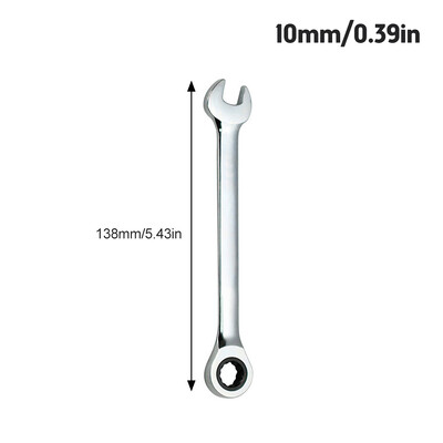 6/7/8/9/10/11/12/13/14/15/16/17mm põrkvõtme kombivõti võtmed hammasratta rõnga tööriista käepide kroomvanaadiumi tööriistavõtmed