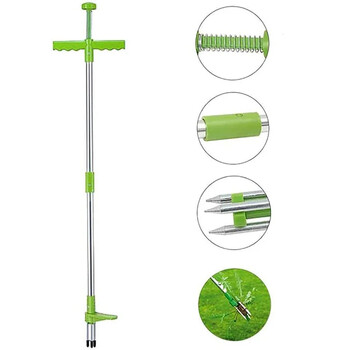 Claw Weeder Root Remover Outdoor Long Handle Killer Claw Weeder Stand Up Weed Puller από αλουμίνιο αφαιρούμενο με πεντάλ ποδιού