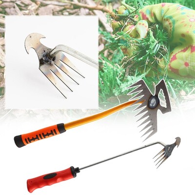 Χειροκίνητο Garden Weeder Weeding Removal Rake Cultivating Agriculture Weeder Planting Καλλιέργεια Φύτευση Κήπος Backy D8I4