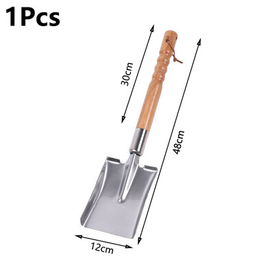 1 tk Roostevabast terasest aialabidas puidust käepidemega Multifunktsionaalne kultiveerimissiirdamise labidas Kaasaskantavad majapidamistööriistad