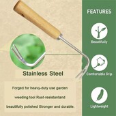 Rohimiskonks Aia rohujuure eemaldamise tööriistad koduaia umbrohutõrjeks ja mulla kobestamiseks Kerged käsitööriistad