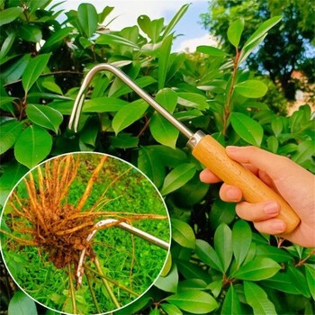 Weeding Hook Garden Grass Root Remover Tools for Backyard Farm Weeding and Loosening Soil Weeder Puller Ελαφριά εργαλεία χειρός