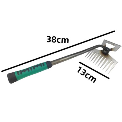 2-ühes käsitsi umbrohu eemaldamise tööriist muru juurdumiseks lahtise pinnase käsitsi umbrohutõrje eemaldamise tõmbeseade aiakühvliga aiatööriistade eemaldamine