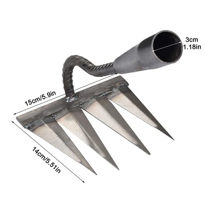 Metalinis ravėjimo kaplių grėblys nerūdijantis plienas sodo ravėjimo mašinos Žolės įsišaknijimas purios dirvos rankinis ravėjimo šalinimas traukiklis sodo įrankiai