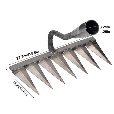 Metalinis ravėjimo kaplių grėblys nerūdijantis plienas sodo ravėjimo mašinos Žolės įsišaknijimas purios dirvos rankinis ravėjimo šalinimas traukiklis sodo įrankiai