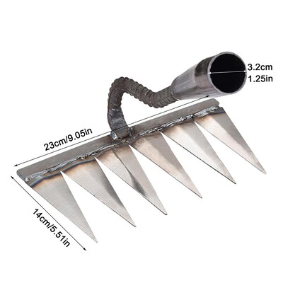 Metalinis ravėjimo kaplių grėblys nerūdijantis plienas sodo ravėjimo mašinos Žolės įsišaknijimas purios dirvos rankinis ravėjimo šalinimas traukiklis sodo įrankiai