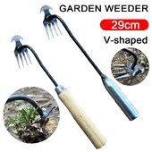 Instrument de dezrădăcinare a plivitului artefact de 30 cm Instrument de plivire de grădină din oțel cu mangan Pământ slăbit pentru îndepărtarea plivitului de mână Instrument de grădinărit