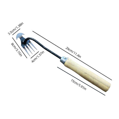 Instrument de dezrădăcinare a plivitului artefact de 30 cm Instrument de plivire de grădină din oțel cu mangan Pământ slăbit pentru îndepărtarea plivitului de mână Instrument de grădinărit