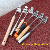 Weeding Puller Tool Manual Vertical Weeding Digging Grass Shovel Lawn Root Remover Garden Hoe Garden Supplie for Weeding Digging